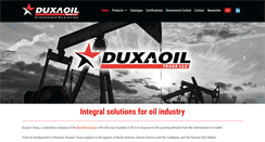 Desktop Screenshot of duxaoil.com