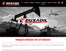 Tablet Screenshot of duxaoil.com
